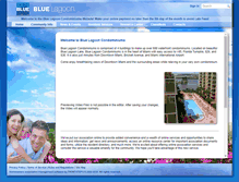 Tablet Screenshot of bluelagooncondominiums.com
